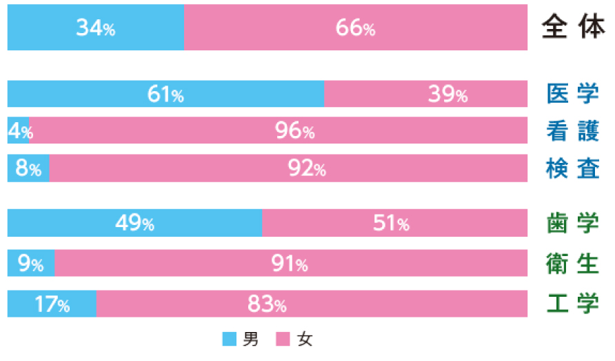 男女別入学者数
