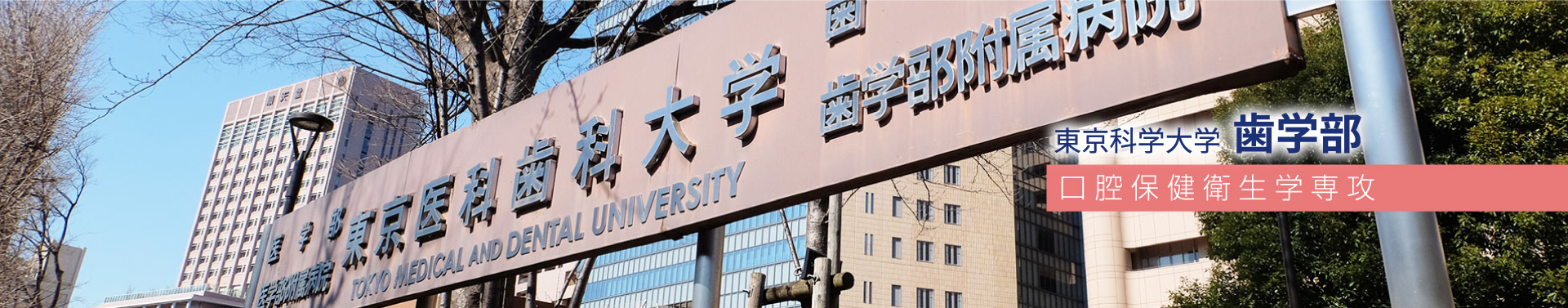 東京科学大学 歯学部 口腔保健衛生学専攻